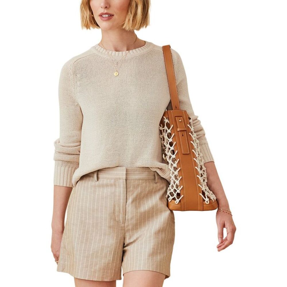 J.Mclaughlin Womens  Asher Sweater, Tan
